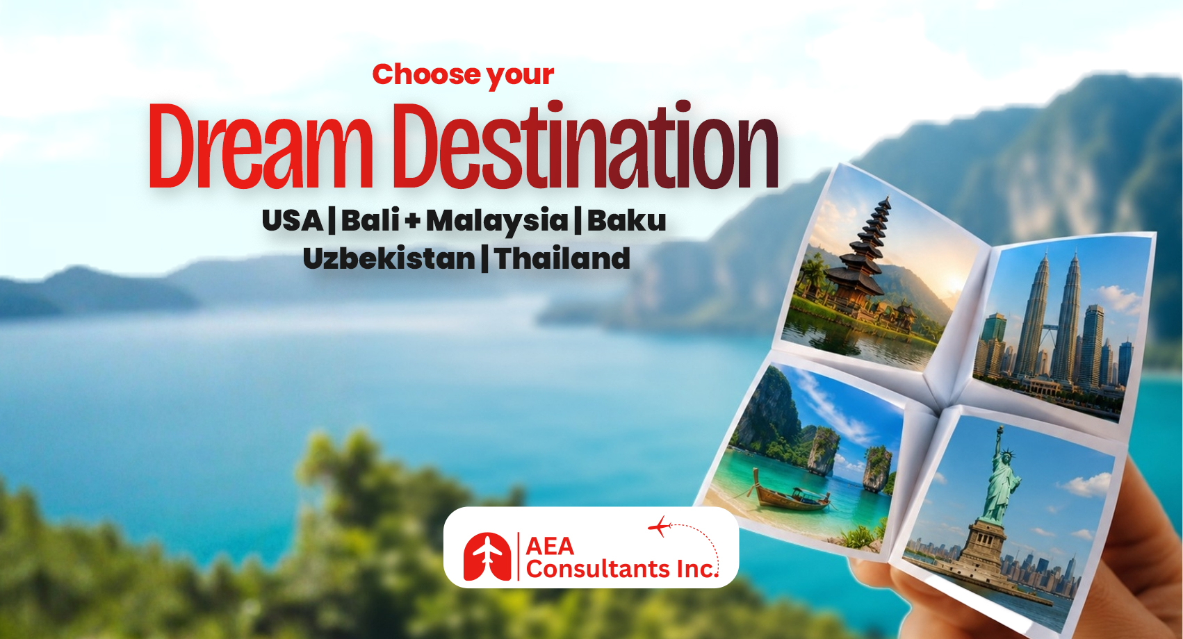 ✈️ Choose Your Dream Destination